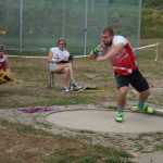 Leon Schwöbel  Sieger im Kugelstoßen