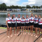 Sarjana Klamp und Mark Hinrichs gewinnen jeweils Gold im Achter auf der U23-Europameisterschaft in Duisburg
