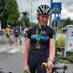 4 VLG Rennradfahrer bei der 100 Kilometer Velo-Tour Eschborn-Frankfurt am Start