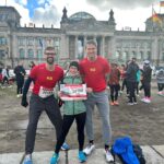 3 VLG Läufer im Ziel am Brandenburger Tor