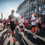 Jana Feiler am Start beim Köln Marathon