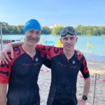 Peter Ringeisen und Tobias Roos beim Rodgau Triathlon am Start