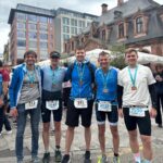 Heimische Ausdauersportler glänzen beim City-Triathlon in Frankfurt