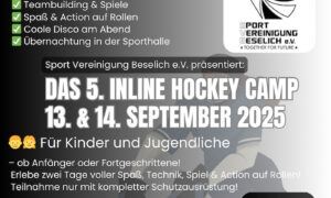  5. Inline Hockey Camp am 13. & 14. September 2025 des SV Beselich