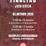 Finaltag Fußball-Junioren 3. Oktober
