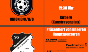 Auch das Reitz-Team mit der Punktspiel – Heimpremiere „Am Weiherfloß“