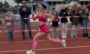Emily Kemptner VLG Eisenbach beim Polderlauf in Ingelheim