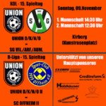 Zum Ende der Vorrunde ist der letztjährige Meister zu Gast auf dem Kirberger Weiherfloß