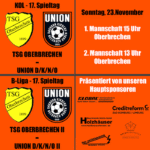 Union-Teams mit schweren Auswärtsaufgaben!!