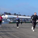 Dr. Esther Vornholt beim Hockenheim Marathon auf dem Treppchen