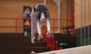 Jara Spriestersbach erturnt den 2. Platz mit der Mannschaft von Eintracht Frankfurt in der 3. Bundesliga (Nord)