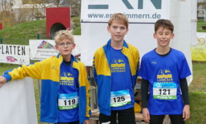 Jannik, Till und Oskar – Rheinland-Pfalz-Meister mit der Cross-Mannschaft der U14
