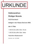 Platz vier für Rüdiger Brands VLG beim Halbmarathon in Griesheim