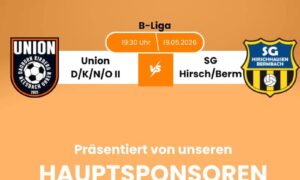 Letztes Saison-Heimspiel der Union Reserve hat durchaus Spitzenspiel-Charakter