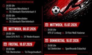 Sportwoche des TSV Heringen vom 5. Juli – 19. Juli