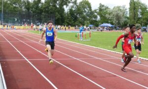 Platz 3 bei den Rheinland-Pfalz-Meisterschaften  über 100 m für Aart Brünner