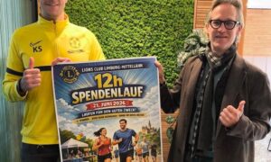 Der Lions-Club Limburg Mittellahn und der SV Elz präsentieren gemeinsam den 1. Limburger Lions Spendenlauf