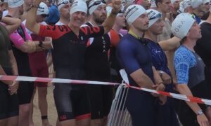 Peter Ringeisen und Tobias Roos VLG Eisenbach beim Ironman in Ziel