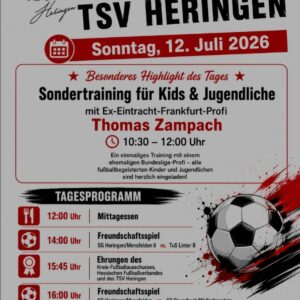 Am Sonntag ist der „absolute“ Fußballtag beim TSV Heringen anlässlich der Sportwoche angesagt