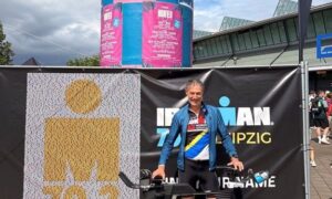 Peter Ringeisen bei der Ironman-Premiere 70.3 in Leipzig am Start