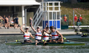 Mark Hinrichs rudert im WM-Finale