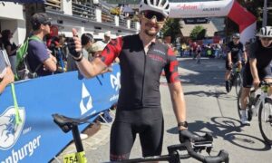 VLG Eisenbach Vorsitzender Daniel Pittner beim Arlberg Giro