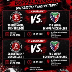 Vorschau der Spiele SG Heringen/Mensfelden – FSG Wirbelau/Schupbach/Heckholzhausen