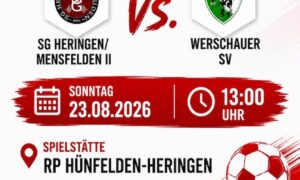 SG Heringen/Mensfelden II – Werschauer SV am Sonntag