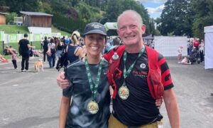 Platz drei für Lea Eisinger ( VLG ) beim 8. Burgwald-Märchen-Marathon