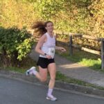 Lisa Marie Müller ( VLG ) beim Burglauf in Eppstein ganz vorne dabei