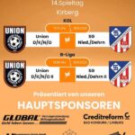 Beide Union-Teams mit richtungsweisenden Spielen am kommenden Wochenende